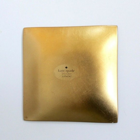 kate spade x Lenox Square Tray Gold Tone NO BOX - Picture 3 of 4